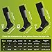 Supertrip 3 Pairs Grip Socks Soccer for Youth Kids,Anti Slip Knee High Sport Socks - Football Basketball