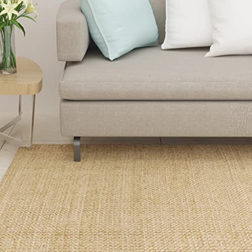 Solivagant Alfombra de sisal para rascador 100x100 cm,Marrón Claro,3.1kg
