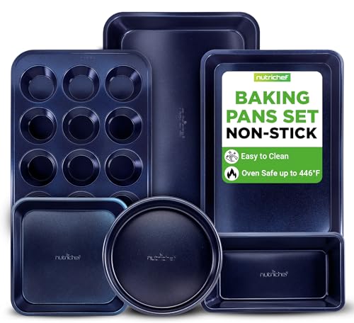 NutriChef 6-Piece Nonstick Bakeware