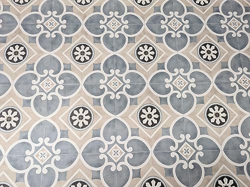 PVC Bodenbelag Vinylboden in nostalgischer Retro Art, Zuschnitt (2m breit, 1m lang)