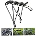Peosaard Rear Bike Rack, Adjustable Bicycle Carrier Rack, Aluminum Alloy Bicycle Back Stand, Waterproof Mountain Bike Cargo Rack, Bike Rear Shelf for Cycling Camping
