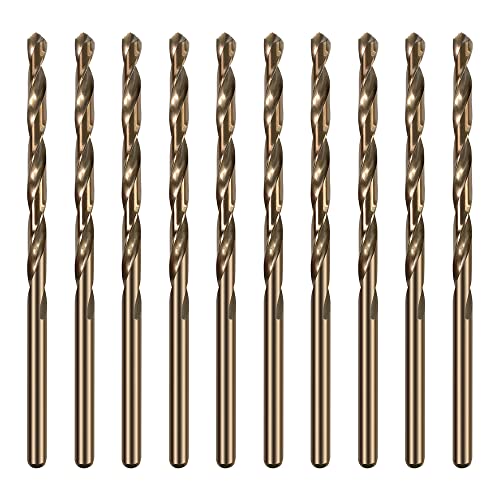 HUAZHICHUN 10PCS Size 2.0mm,M42 8% Cobalt,Drill bits Sets,Metal Drill bits for Steel,High Speed Steel Jobber Length Drill, Split Point