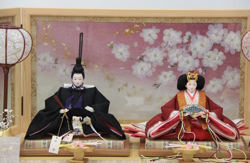 色絵香合立ち雛人形昭阿弥作。 茶道具 香合（こうごう） 香合 染