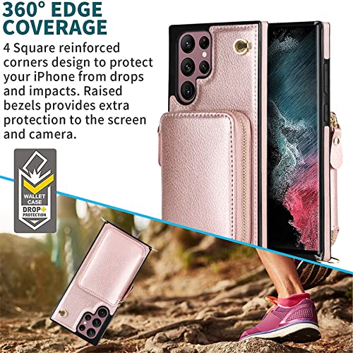 Coque portefeuille Samsung S20 FE zippée rouge pour sorties légères