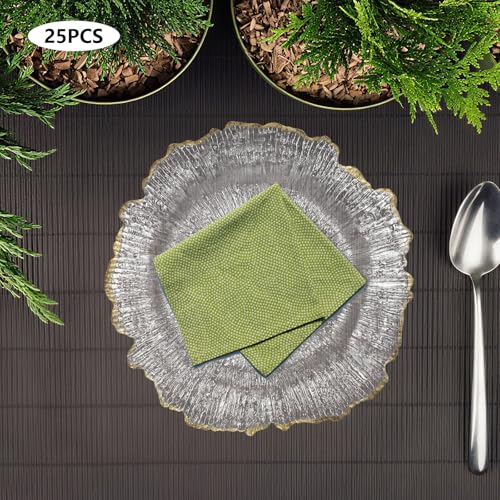 Platos de carga transparentes de plástico para bodas miniatura 7