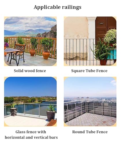 Table de balcon pliante et réglable pour garde-corps extérieur