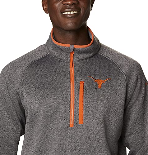 Image of Columbia NCAA mens Collegiate Canyon Point Sweater Fleece Half Zip