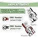 1 Pair Battery Terminal Connectors for Nissan-Compatible with Nissan/Rouge/Maxima/Murano/Sentra, Positive & Negative Battery Terminals with Plastic Bottoms, Replaces 243407F000/24340-7F000/243407F001