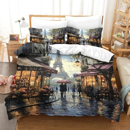 Housse de couette panda 200x200cm imprimé 3D microfibre - 3