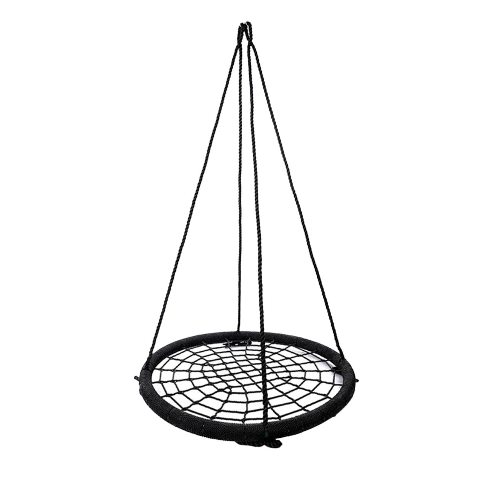 Tragbare Schaukel Aus Seil, 0 Kg, für Balkon, Garten, Schlafzimmer, Kindergeschenk, Schwarz