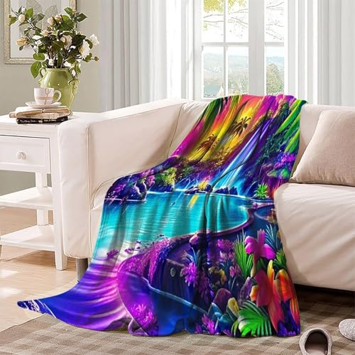 Couverture flanelle 3D cascade chaude douce chambre enfant 60x80i - 4