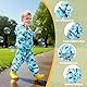 FILOWA Kinder Regenanzug für Baby Jungen Wasserdicht Leicht Regenjacke und Regenhose Atmungsaktiv Regenkleidung mit Reflektor Regenset Zweiteiliger Regendichte Kleidung 1-2 Jahre, Blau Dinosaurier