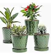 Amazon.com: EFISPSS Flower Planter –5 inch Ceramic Plant Pots with