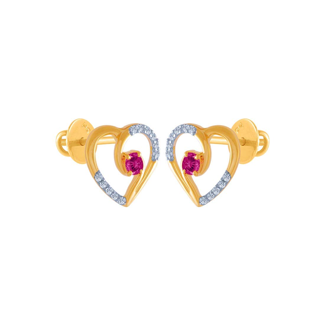 Gold and Diamond Stud Earrings for Women-image-15