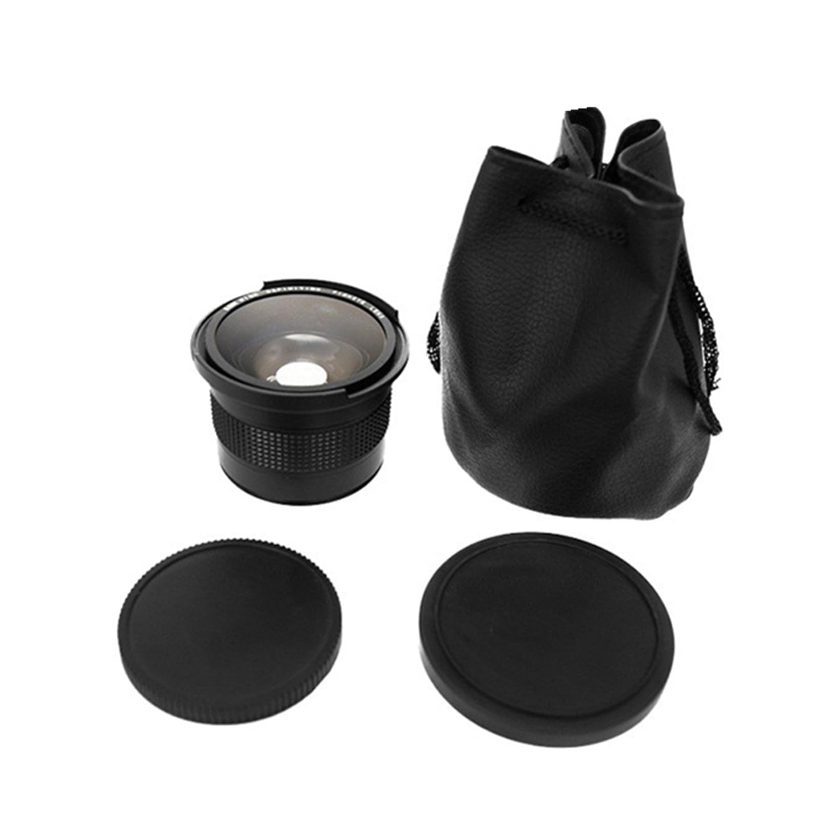 58MM Fotocamera Macro Fisheye Obiettivo 0.35X Multi-Coated Grandangolare Lente di Ricambio per Canon SLR DSLR