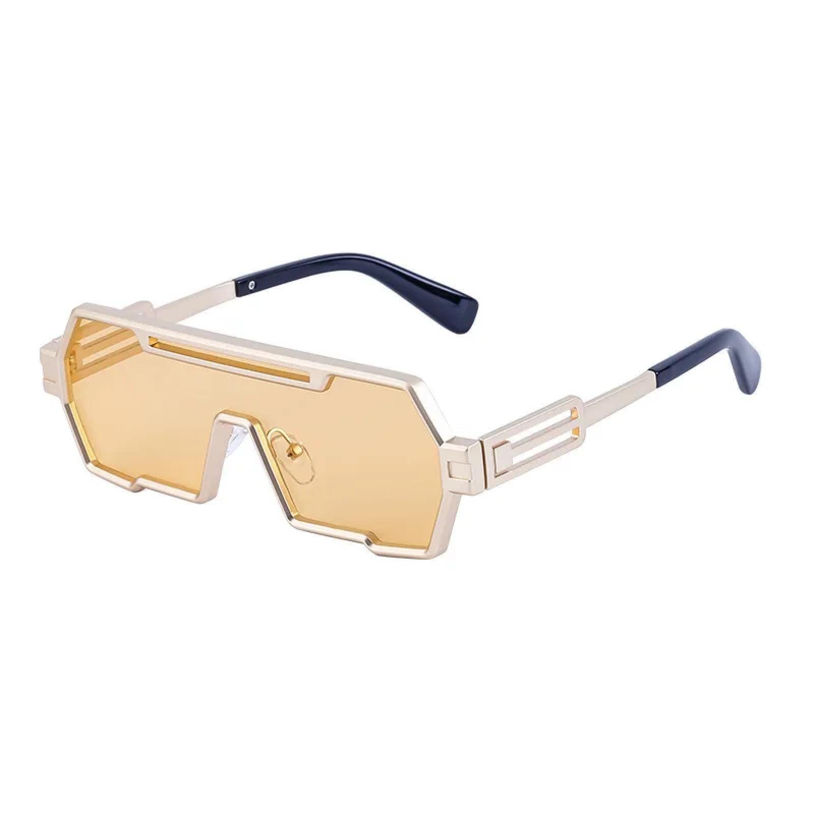 Gafas de sol vintage de metal punk con protección UV400