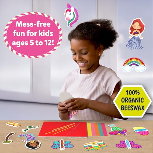 Image of Skillmatics Waxy Stick Art Kit - 100 Bendable & Reusable Waxy Sticks for Mess-Free DIY Fun, Pretty Pictures with Unicorns & Princesses, Creative Gifts for Girls & Boys Ages 5, 6, 7, 8, 9, 10, 11, 12