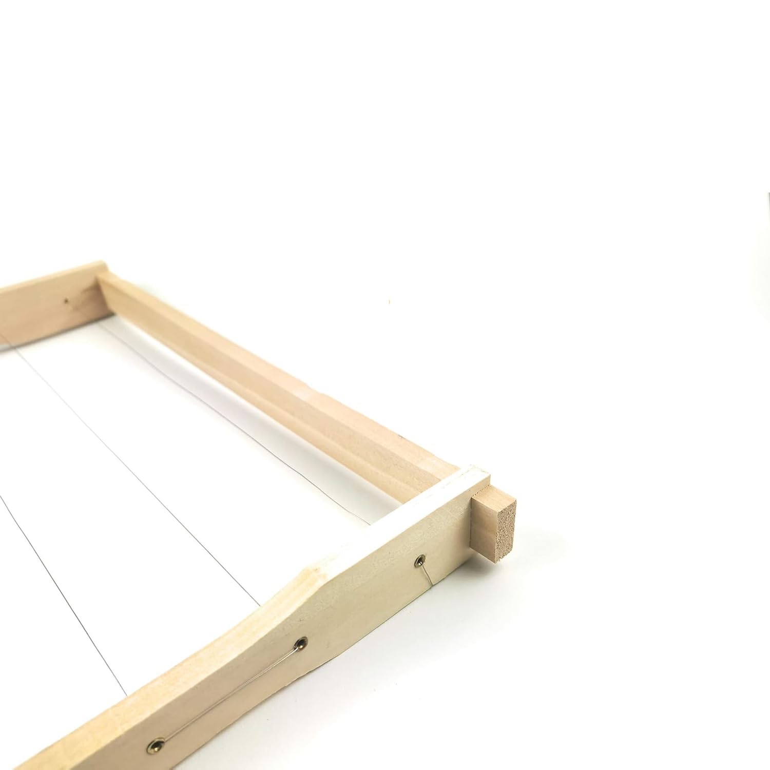 40xDNM Rähmchen mit Hoffmann Seiten aus LINDENHOLZ fertig montiert waagerechte Drahtung, Europa- Qualität, mit Edelstahldraht und Messingösen 394 x 223 mm geleimt und getackert