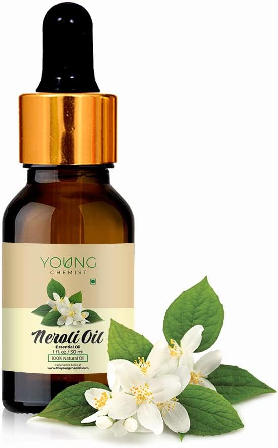 Young Chemist Neroli Essential Oil - 30ml | Pure, Luxurious Aromatherapy Oil for Stress Relief, Skin Rejuvenation & Mood Enhancement | Ideal for Personal Care & Diffusing