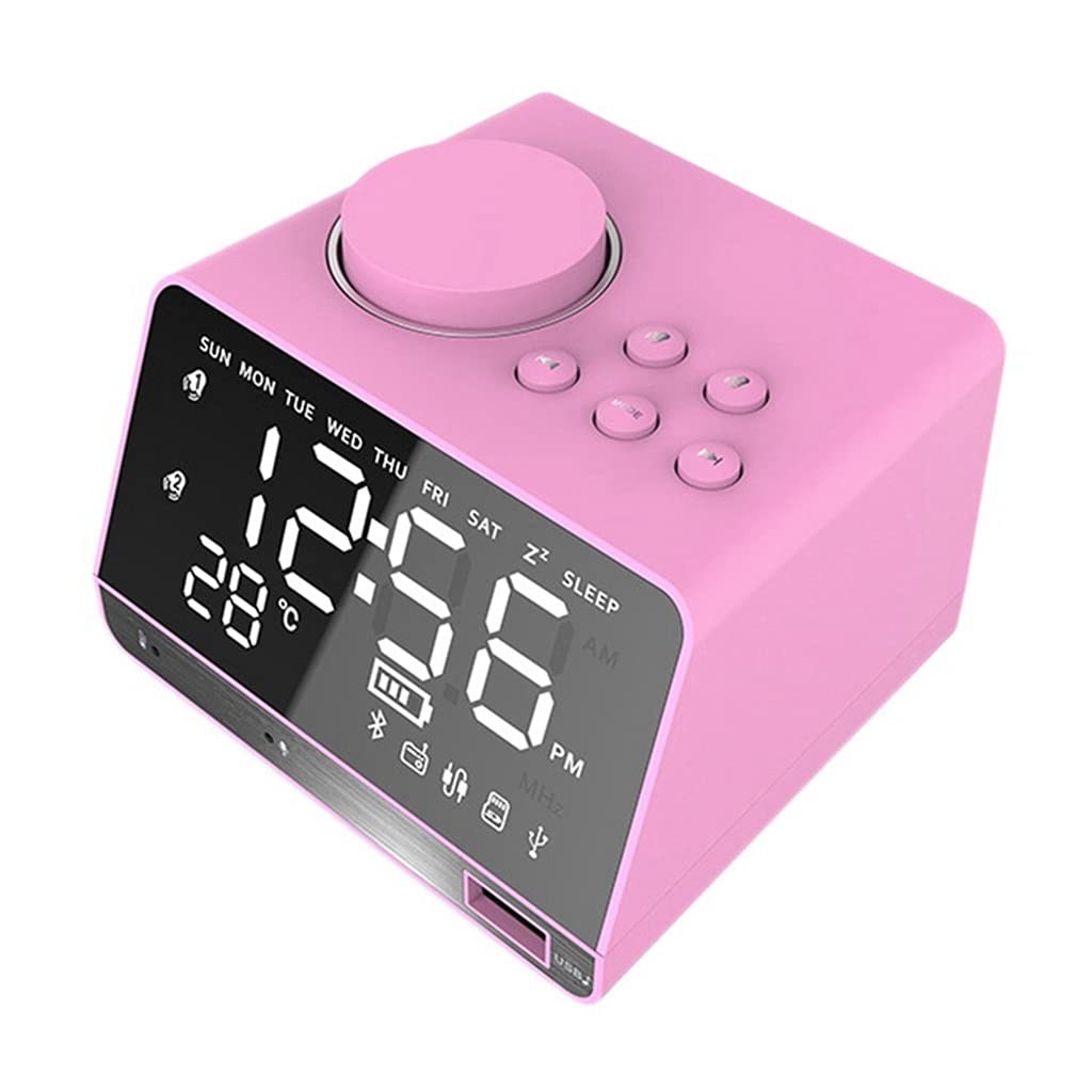 DFWZMQTG Speaker Desk Alarm Clock Music E