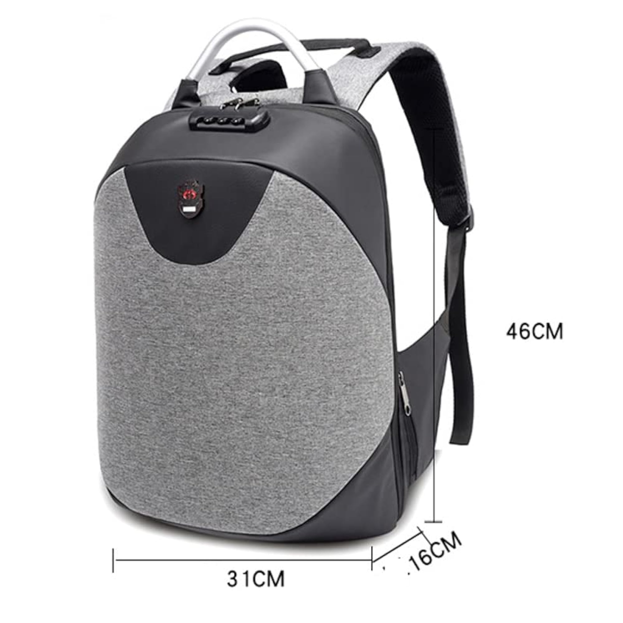 Men's Anti Theft USB Charging Backpack, Waterproof Travel Bag
