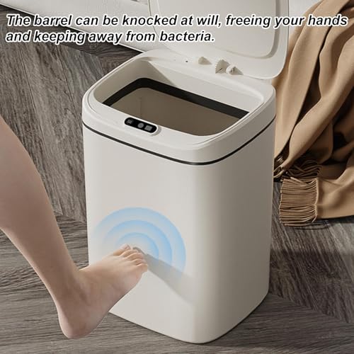 Cubo de basura con sensor de movimiento ideal para organizar baños modernos 7