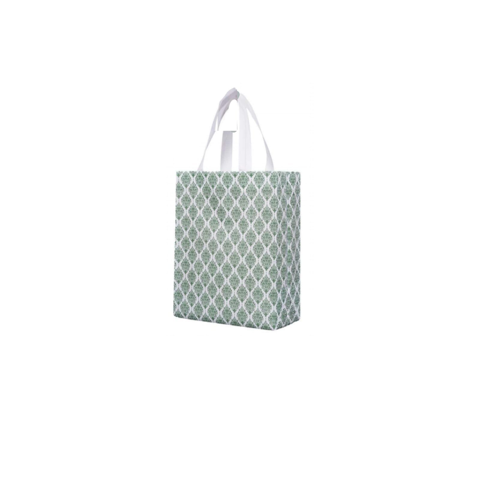 Saanwara Creations Festive Special Reusable Non-Woven Laminated Gift Bags, Wedding Gifts | Shagun, Saree, Mithai, Jewellery | Traditional Gifting Carry Bag (Small - 9x10x4", green buti, Pack of 10)