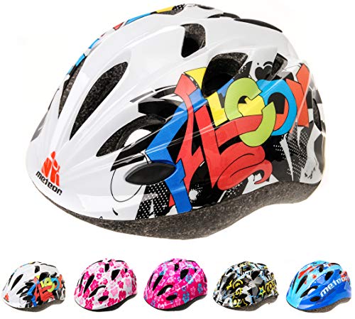 meteor Casco Bicicleta Bebe Helmet Bici Ciclismo para Niño - Cascos para...