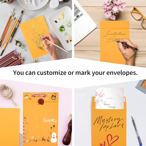 Image of Joyberg 6x9 Envelopes Self Seal, Yellow Envelopes 6x9 Printable, Catalog Mailing Envelopes 6 x 9 Tear Resistant, Kraft Envelope for Mailing Letters, Documents, Photos, Invitation Cards (Pack of 3)