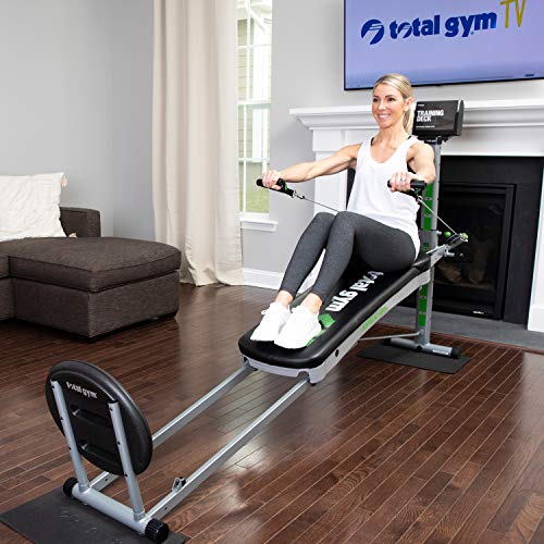 Total Gym APEX G5 Versatile Indoor Home Workout Total Body Strength Training Fitness Equipment with 10 Levels of Resistance and Attachments