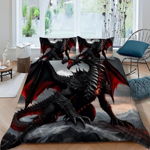 Ensemble simple 3D enfants double 200x200cm avec fermeture éclair - 3