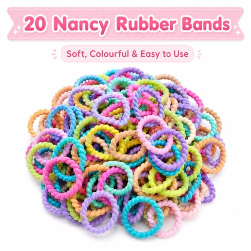 Image of 160 Pcs Hair Accessories for Kids Girls | Cute Baby Hair Clips, Rubber Bands, Nancy Bands & Mini Claw Clips Combo | Hair Accessories for Baby Girl | Kids Hair Clips Set | Mixed Designs