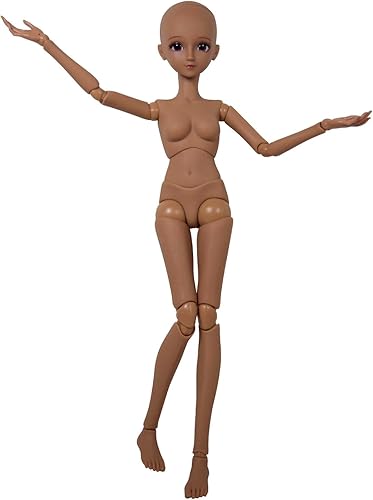 Miniatura 2 de Proudoll 1/3 BJD Muñeca Tan Skin Personalizada Cuerpo de Muñeca Negro 23.6 in 24 Pulgadas Bola articulada SD Muñecas Articuladas Articulaciones