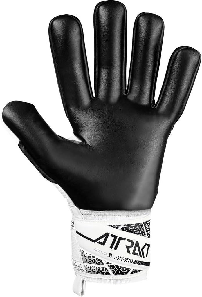 Reuch Attract Gold NC Soccer Keeper Gloves Keite 25SS [5560155-1125] [1125] White/Silver 8 5560155