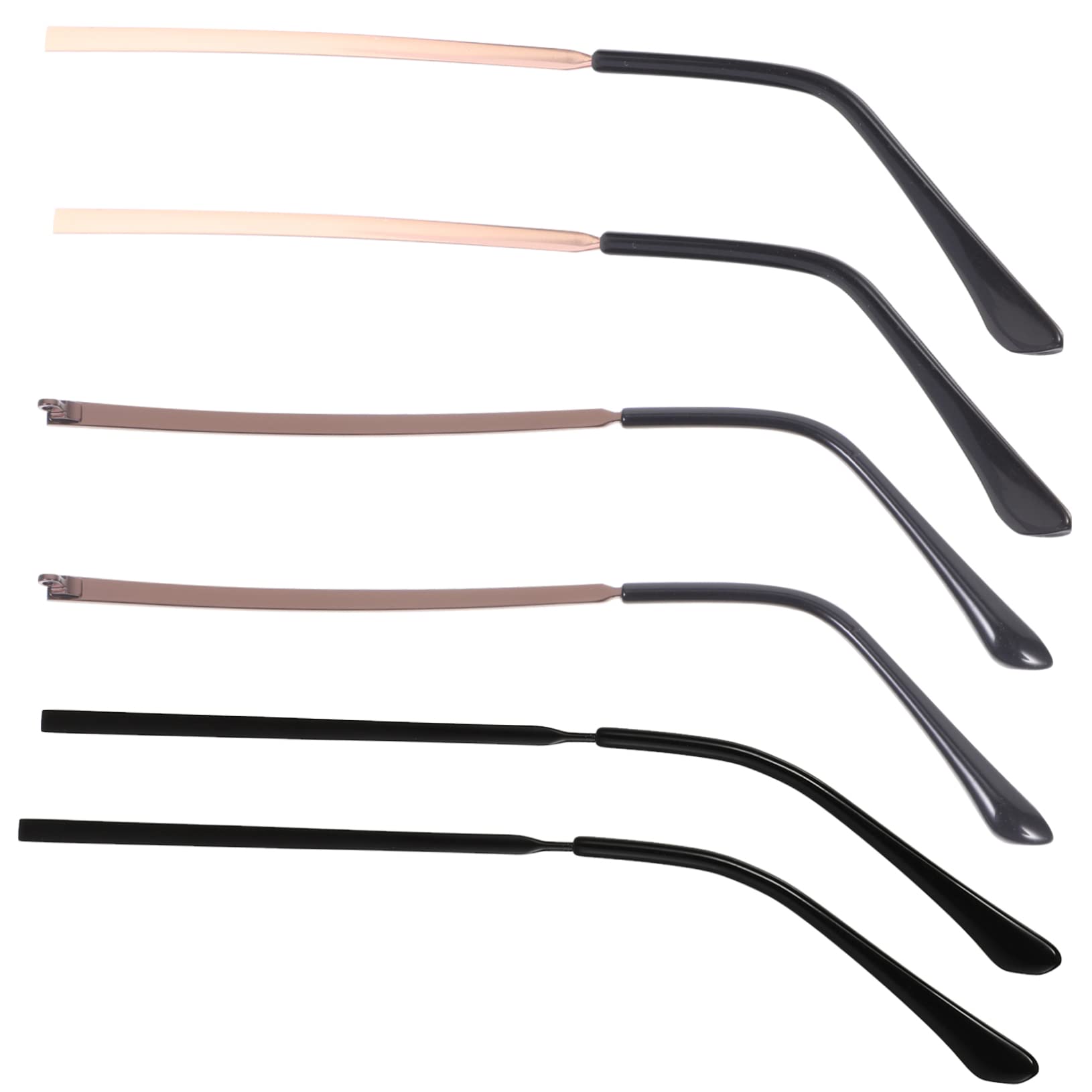 FOMIYES 3 Pairs Spectacle Legs Eyeglass Replacement Temple Glasses Parts Glasses Accessories Eyeglasses Arms Legs Eyeglasses Replacement Parts Glasses Repair Kit Glasses Replacement Temple