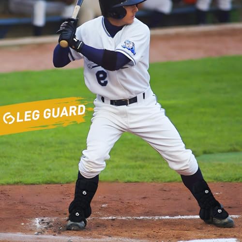 Gracfulcub Baseball Leg Guard, Baseball Leg Guard for Youth, Batter's Leg Guard, Adjustable Buckle, Lightweight Flexible Baseball Protective Gear for Baseball / Softball - Thumbnail 6