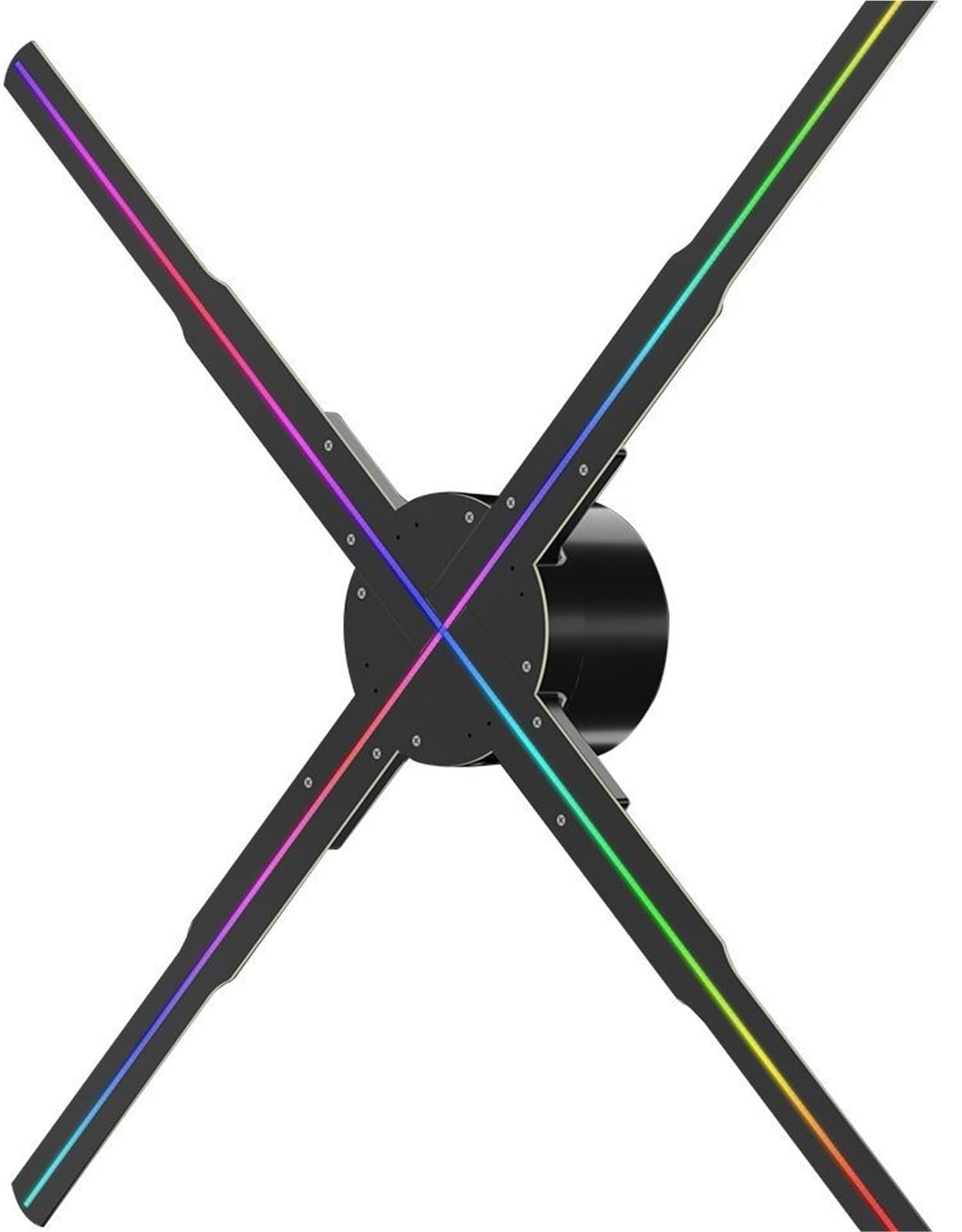 50cm Wifi Holographic Fan 3D Advertising Machine 576 LED Sign Neon Smart HD Player Support Video Picture Logo Light(62cm HD edition)