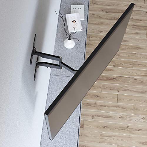 Hama-118060-Fullmotion-Ultraslim-TV-Wall-Bracket-400-mm-x-400-mm-Size-Black