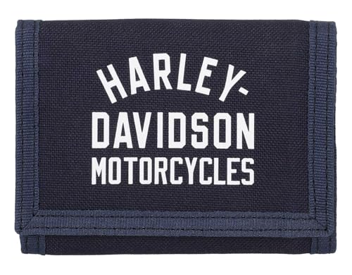 Harley-Davidson Men's H-D Arched Script Logo Tri-Fold Polyester Wallet - Green