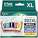 Produktbild Topkolor 202 XL Druckerpatronen Ersatz für Epson 202XL Patronen Multipack für Epson XP 6100 Druckerpatronen für Epson Expression Premium XP-6000 XP-6005 XP-6100 XP-6105 XP6000 XP6005 XP6100(5er-Pack)