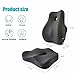 Karmadrenix Seat Cushion and Lumbar Support Pillow for Office Chair, High-Elastic Memory Foam Car Chair Cushions, 4.7