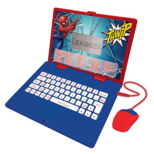Lexibook JC598SPi2 Souris Marvel Spiderman-Ordinateur Portable éducatif et bilingue...
