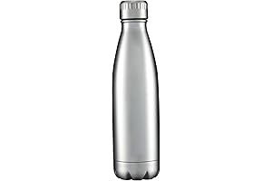 17oz Stainless Steel Water Bottle, Double Walled Vacuum Insulated