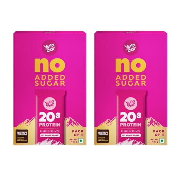 Yogabar 20 gram Protein Bar Cranberry Blast - 6 x 60 g (Pack of 2)