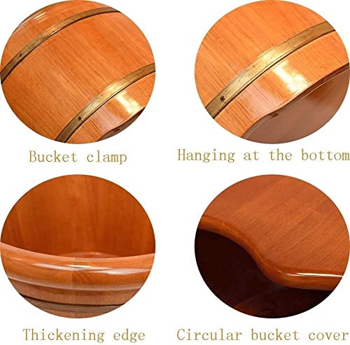 Bañera de pies de madera para hogar y spa miniatura 4