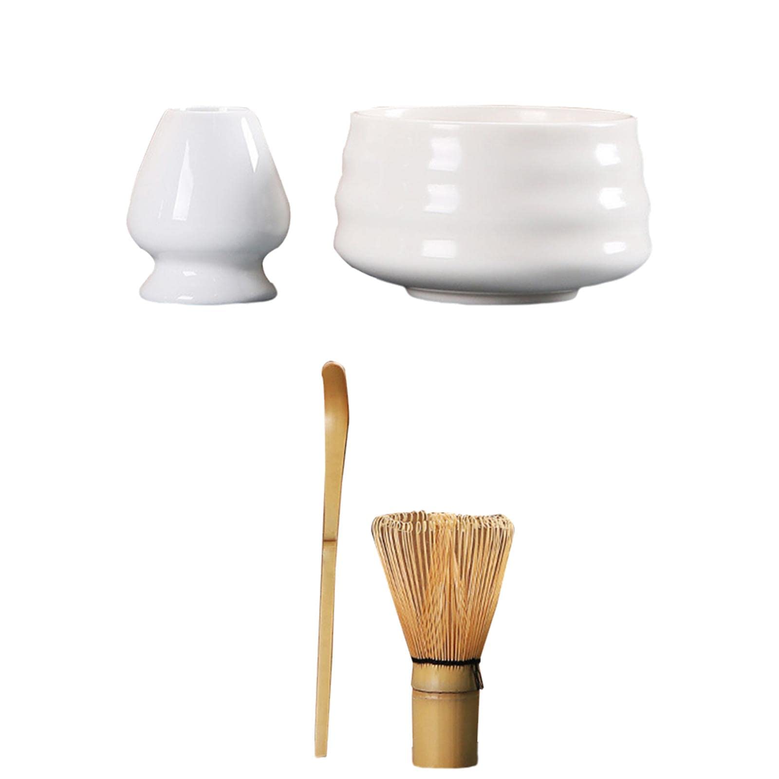 Fouet à thé japonais et son bol blanc pour vos rituels de table