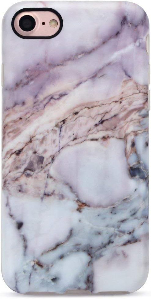 GOLINK iPhone 7 Case/iPhone 8 Case, Slim-Fit Anti-Scratch Shock Proof Anti-Finger Print Flexible TPU Gel Case for iPhone 7/iPhone 8 - Line Marble III