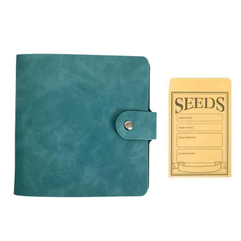 FENSIR® PU Leather Seed Storage Album | 2-Hole Loose-Leaf Binder for 3/5 Inch Envelope Inserts + 50 envelopes-picture-15