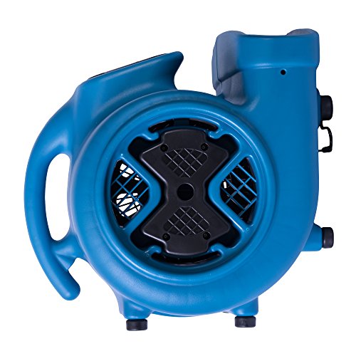 Image of XPOWER P-630 Pro 1 /2 HP 2800 CFM Centrifugal Air Mover, Carpet Dryer, Floor Fan, Blower, for Water Damage Restoration, Janitorial, Plumbing, Home Use