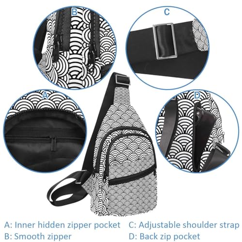 Mochila de pecho unisex para viajes urbanos y rutas de senderismo ligeras 4